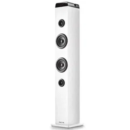 NGS SKYCHARMPRO Torre de Sonido 80W Bluetooth 5.4 Óptica USB Auxiliar Micrófono Blanco